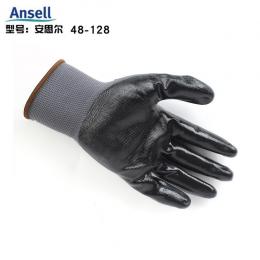 ANSELL安思爾 48-128丁腈涂層防護手套