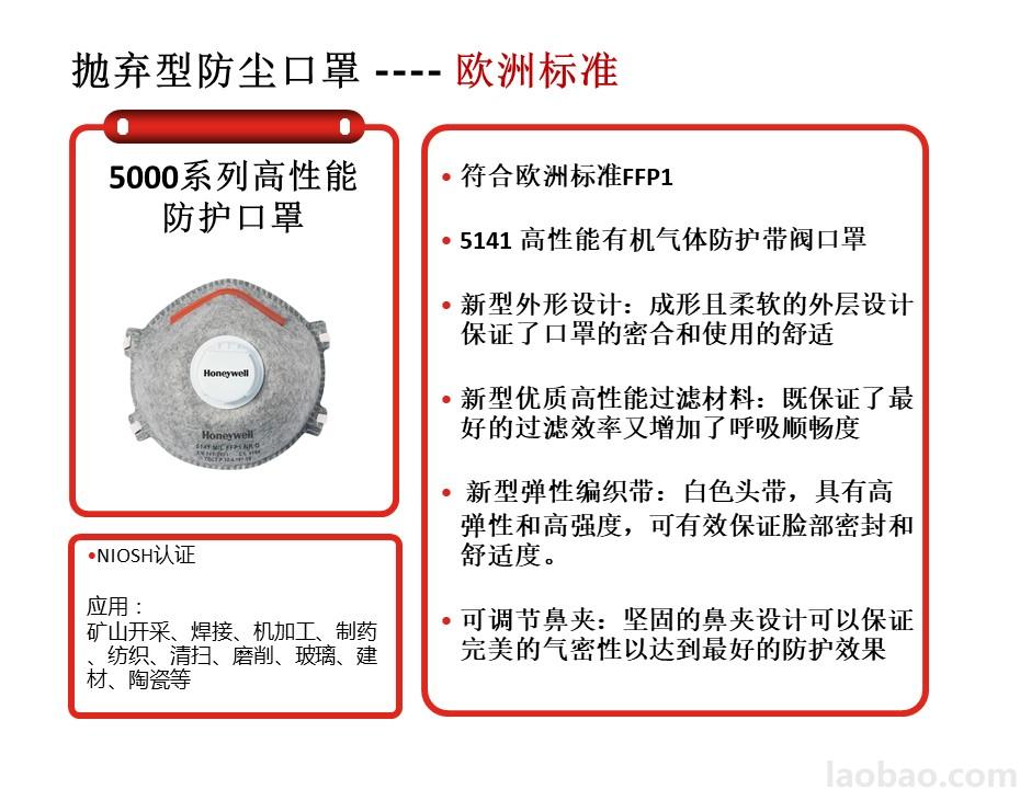 霍尼韋爾Honeywell拋棄型防塵口罩高性能有機氣體防護帶閥口罩1005593