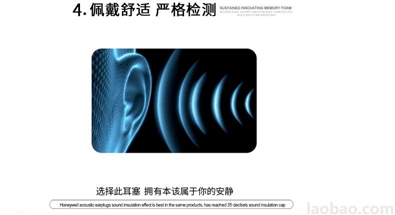 霍尼韋爾Honeywell耳塞 T型防噪音睡眠隔音學習工作睡覺耳塞 R-01680 